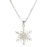 Sterling Silver Snowflake Pendant Necklace