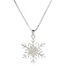 Sterling Silver Snowflake Pendant Necklace