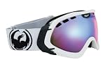 Dragon MACE Snow Goggles - White Frame / Blue Ionized Lens / White Round Logo Strap