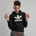 adidas Damen Kapuzenpullover TREFOIL