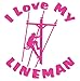 I Love Heart My Lineman Electrical Line Worker PLT T-Shirt