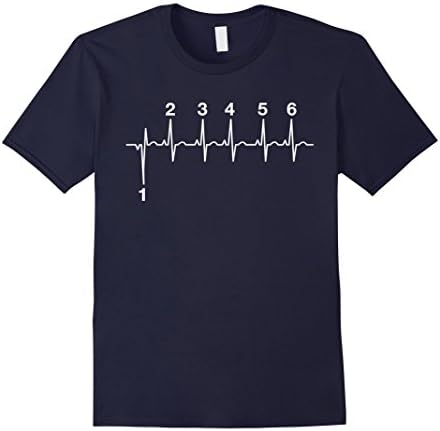 Men's Heartbeat Gear Shifting T Shirt 2XL Navy