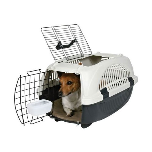Trixie 39942 Elba OpenTop Transportbox, Gr. 2: 38 &times; 33 &times; 58 cm, anthrazit/ beige Preisvergleich
