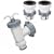 Intex Hose Conversion Adapters Kit for adaptions of Larger 2500 gph filter pump system to 16' diameter or smaller Intex pool set