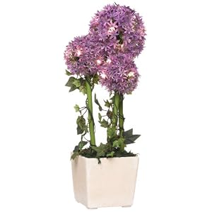 GKI Bethlehem Lighting 20-Inch Purple Alliums with LED Lights, Battery Operated by GKI Bethlehem Lighting