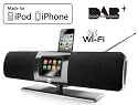 Dual Radio Station iR10 Digitalradio (WiFi,LAN-Internet-,DAB+,UKW-PLL-Radio, Touchdisplay, iPod/iPhone-Docking, Aux-In)