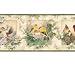 Cardinal Chickadee BIRD nest WALLPAPER BORDER 3 pk