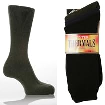 6 pairs mens thermal socks size 6-11