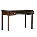 SIMPLIHOME Avalon Writing Desk - 47-Inch Wide Solid Wood Desk in Dark Tobacco Brown, Contemporary Home Office Computer Table for Workspace or Study with 2 Drawers and Flip-Down Keyboard Tray