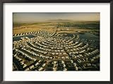 Aerial view of the retirement community of Sun City Framed Art Poster Print by Walter Meayers Edwards, 29x21