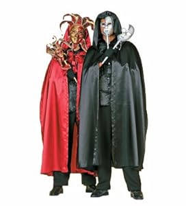 Herrenkostüm Venezianisches Cape Bordeaux, Gr. 54