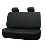 Univerisal 4pcs Bench Car Seat Cover Leather Pu002 Black R012