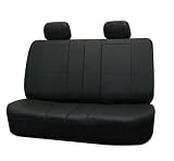 Univerisal 4pcs Bench Car Seat Cover Leather Pu002 Black R012