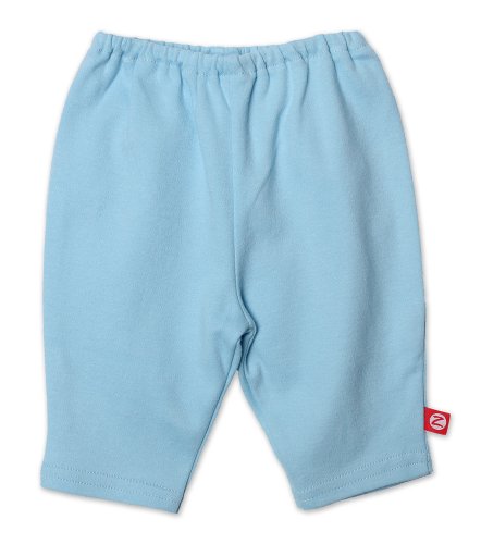 Zutano Solid Organic Legging, Blue, 3 Months (0-3 months)