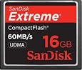 SanDisk 16GB 60MB/s Extreme Compact Flash Card SDCFX-016G-A61   (US Retail Package)