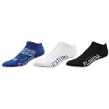 Florida For Bare Feet Men's NCAA 3pk Distressed Socks