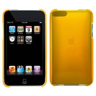 Transparent Orange Durable Flex Crystal Shield Back Cover Case ( Thin - 0.6mm ) for Apple Ipod Touch 3g 2g 2nd 3rd Generation