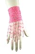 Pink Beaded Bracelet with Fringe