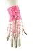 Pink Beaded Bracelet with Fringe