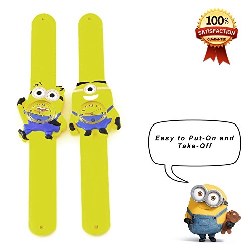 Kids Despicable Me, Minion, Slap Watch, Girls, Boys Educational -Time Teacher