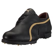 Puma Concorde GTX 182268-09, Unisex - Erwachsene Sportschuhe - Golf, schwarz, (black/beige 09)