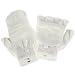 Winter Knit Flip Mitten Fingerless Gloves Glomitt Ivory