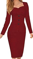 Knee Length Long Sleeves Polyester/Spandex Bodycon Dress/Midi Dress 