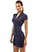PattyBoutik Women's Faux Denim Detailed Mini Dress