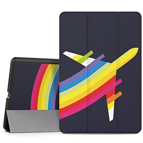 iPad Pro 9.7 Case - MoKo Ultra Slim Lightweight Smart-shell Stand Cover Case with Auto Wake / Sleep for Apple iPad Pro 9.7 Inch 2016 Release Tablet, Fly Rainbow