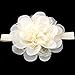 Qandsweet Baby Girl Elastic Headbands with Chiffon Flower