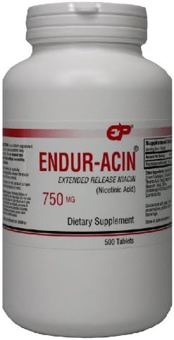 Endur-Acin 750 mg Extended Relase Niacin 500 Tab