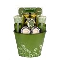 Green Tea Scented Candle Gift Basket - Holiday, Birthday, Thank You or Housewarming Gift Idea for Her