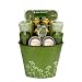Green Tea Scented Candle Gift Basket - Holiday, Birthday, Thank You or Housewarming Gift Idea for Her