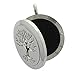 AromaRain Tree of Life Essential Oil Diffuser Necklace - Premium 316L Surgical Stainless Steel with Chain and 5 Pads for Aromatherapy