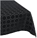 DII Black Dots Jacquard 52-By-52-Inch Tablecloth