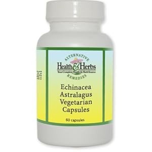 Alternative Health and Herbs Remedies Echinacea Astragalus Vegetarian Capsules, 60-Count... by ALTERNATIVE Health & Herbs REMEDIES