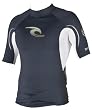 Rip Curl Men's Core Lightning Short Sleeve Lycra Rash Guard - 8oz