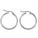 Areke Women's Cute Small Hoop Earrings Stainless Steel Ear Ring 3 Pairs a Set Color Silver