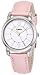 Timex Women's T2N684 Elevated Classics Dress Uptown Chic Pink Metallic Leather Strap Watch
