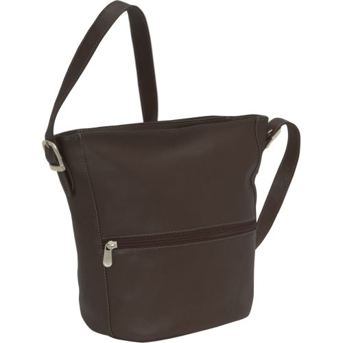 Piel Leather Bucket Shoulder Bag
