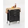 Dolly Madison Prep And Serve Kitchen Cart-Black