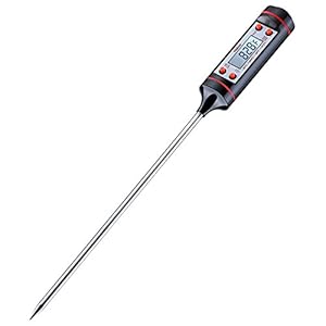 Latest Cooking Thermometers, Habor Digital Stainless Cooking Thermometer with Instant Read, Long Probe, LCD Screen, Anti-Corrosion, Best for Food, Meat, Grill, BBQ, Milk, and Bath Water