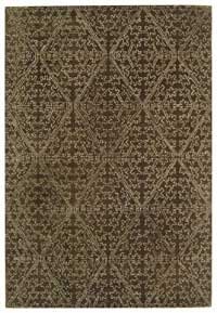 Martha Stewart MSR3258C Coffee and Brown Traditional 6x6 Area Rug
