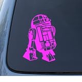 R2-D2 - Star Wars R2D2 - Car, Truck, Notebook, Vinyl Decal Sticker #1165 | Vinyl Color: Pink