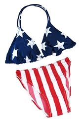 American Flag Lycra Bikini USA U.S. Stars Stripes