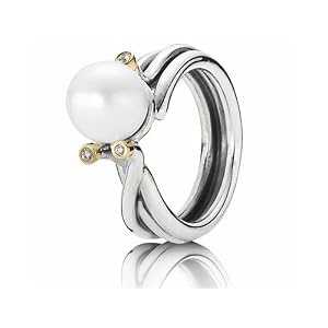 Pandora 190158D-50 - Anillo de mujer de plata de ley (talla: 10)