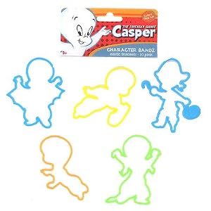 Casper Friendly Ghost Halloween Rubber Bands Bracelets Logo Bandz Wristbands