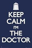 1art1 - 58728 - Poster - Doctor Who - Restez Calme - Je Suis le Docteur - 91 x 61 cm
