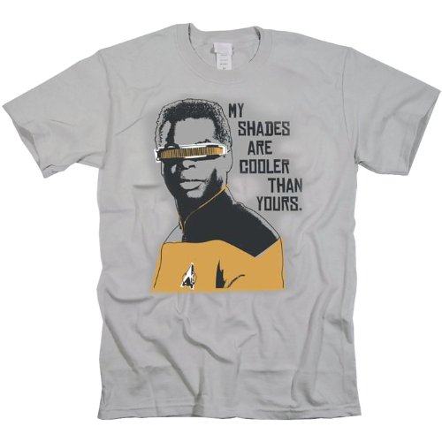 Star Trek - TNG My Shades are Cooler than Yours Mens T-Shirt