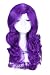 L-email 50 Long Purple My Little Pony Rarity Wavy Cosplay Wig Cb27-1